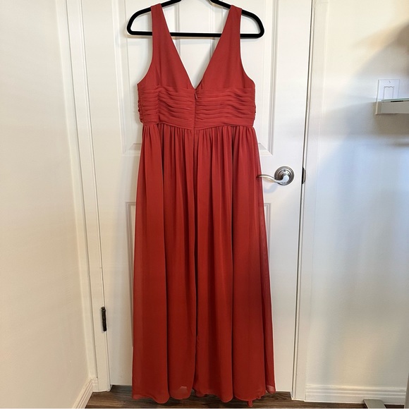 Azazie Bridesmaid Dress Terracotta (Maternity) - Size A14 - Free Shipping - Picture 6 of 7